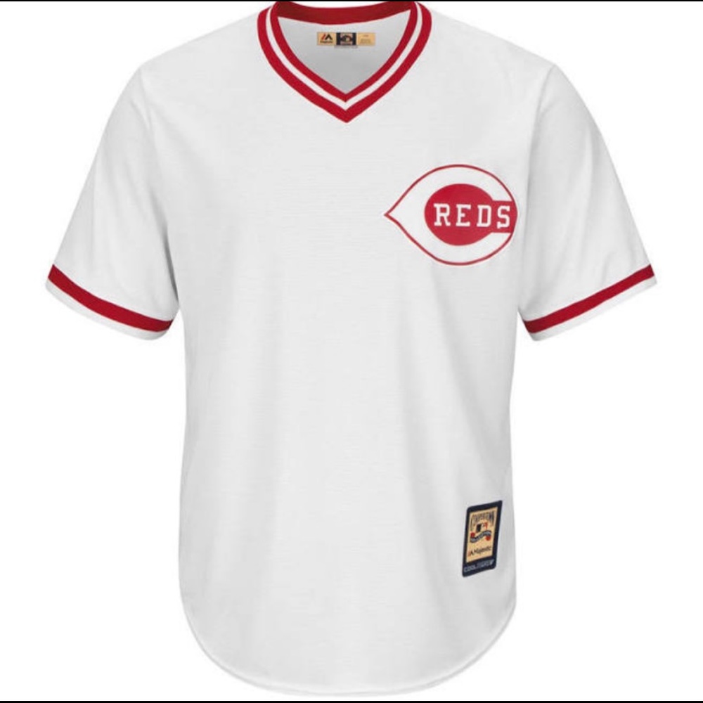 Cincinnati Reds Majestic Cooperstown Cool Base Team Jersey - Size Large